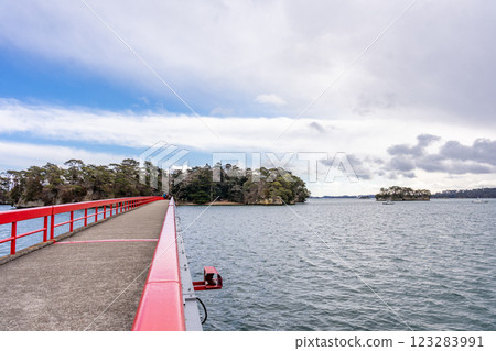 福浦橋，祈求好緣的橋，日本三景之一的松島。 123283991