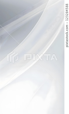 Close up of a cumulus cloud resembling a white wave on a grey sky background 123284588