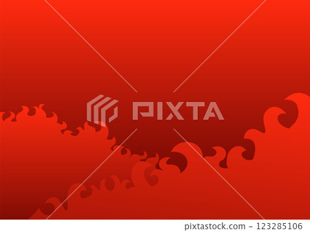 Burning flame gradient background vector illustration A4 size landscape 123285106