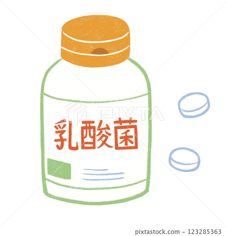 Lactic acid bacteria supplements 123285363