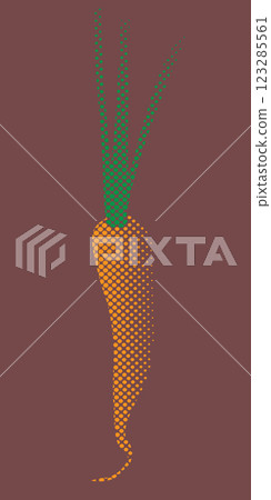 Carrot in pixel art style, retro style Carrot in pixel art style, retro style 123285561