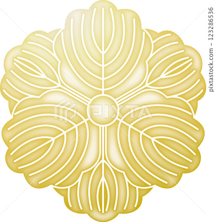 Family crest: Double-petaled oak leaf (gold) 123286536