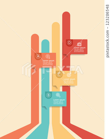 business timeline infographics report presentation elements background with business icon 4 steps business timeline infographics report presentation elements background with business icon 4 steps 123286548