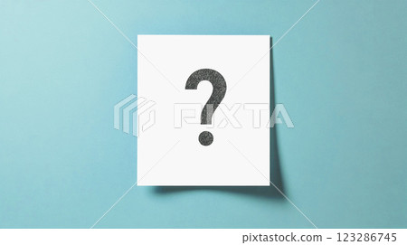 Question mark paper 123286745