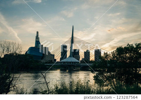 downtown in Winnipeg, Manitoba, Canada - July 20, 2024 123287564