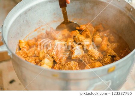curry, pork, cuisine 123287790