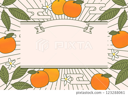 復古橘色背景框架 1 123288061