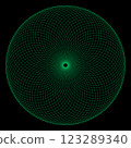 Abstract circles overlap 123289340