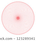 Abstract circles overlap 123289341