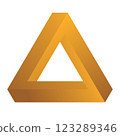 Abstract triangle overlap 123289346