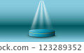 3d podium color 123289352