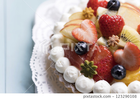 Rice flour fruit tart Rice flour fruit tart 123290108