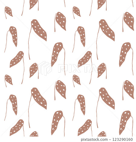 Seamless tropical begonia leaves pattern. Hand painted jungle leaf wallpaper, wrapping paper, fabric design. Mocha mousse leaves on white background Seamless tropical begonia leaves pattern. Hand painted jungle leaf wallpaper, wrapping paper, fabric design. Mocha mousse leaves on white background 123290160