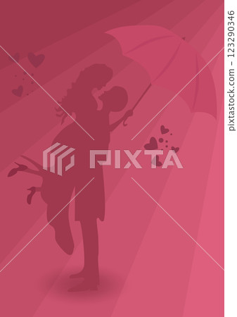 Couple in love, girl with guy, girl in guy's arms, relationship, love, illustration, vector 123290346