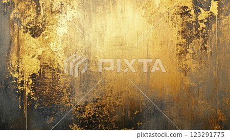 Abstract artwork featuring streaks of gold juxtaposed with darker colors creating depth. The golden hues illuminate the textural canvas. Abstract artwork featuring streaks of gold juxtaposed with darker colors creating depth. The golden hues illuminate the textural canvas. 123291775
