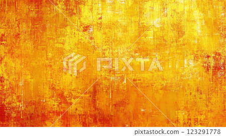 Textured abstract art with vibrant shades of yellow and orange, evokes a sense of warmth, energy, and sunshine. Contemporary design. 123291778