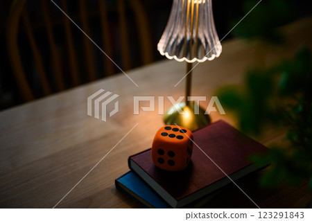 Room of Fate with Dice Room of Fate with Dice 123291843