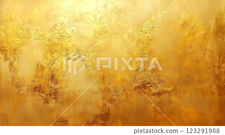 Textured golden abstract with light and shadow. Rich, shimmering, and eye-catching, this piece conveys opulence and invites contemplation. 123291988