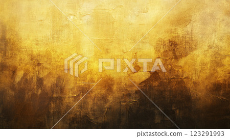 Textural golden surface with dark, shadowy elements creating depth and mystery in this abstract composition with a moody and dramatic feel. Textural golden surface with dark, shadowy elements creating depth and mystery in this abstract composition with a moody and dramatic feel. 123291993