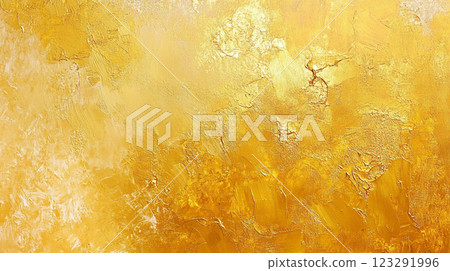 Abstract art featuring warm shades of gold and yellow, blending seamlessly to create texture and depth through the brushstrokes. Abstract art featuring warm shades of gold and yellow, blending seamlessly to create texture and depth through the brushstrokes. 123291996