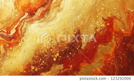 Earthy tones and textures blend in an abstract canvas, where gold accents add richness and create a visually stunning experience. Earthy tones and textures blend in an abstract canvas, where gold accents add richness and create a visually stunning experience. 123292000