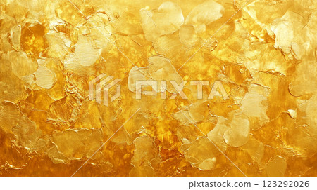 Abstract golden art. A textured backdrop of brilliant yellow and gold hues for a touch of luxury. Texture and color create this design. Abstract golden art. A textured backdrop of brilliant yellow and gold hues for a touch of luxury. Texture and color create this design. 123292026