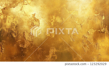 Luxurious golden background with textured surface, perfect for adding a touch of opulence and elegance to any design project. 123292029