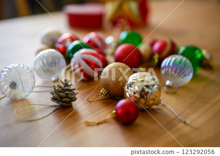 Christmas decoration accessories 123292056