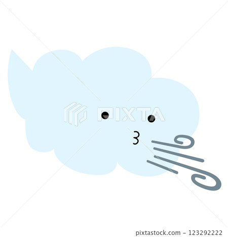可愛的臉雲和風 123292222