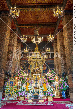 Wat Patum is landmark in Thailand 123292342