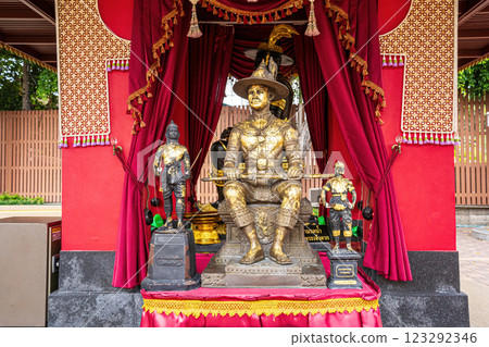 Wat Hong is landmark in Thailand 123292346