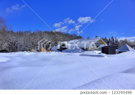 Winter campground 123293496