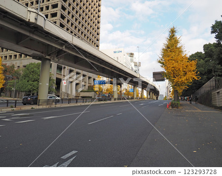 Tokyo roads and highway overpasses. Akasaka Mitsuke. Tokyo roads and highway overpasses. Akasaka Mitsuke. 123293728
