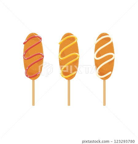 classic corn dog snack 123293780