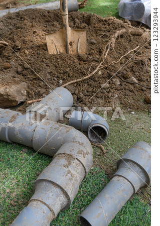 Waterwork construction 123293944