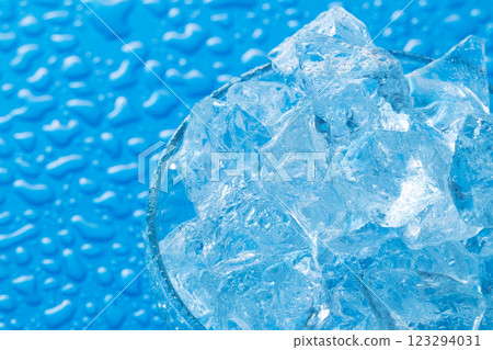 Ice image glass ice Ice image glass ice 123294031