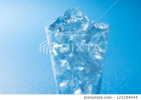 冰圖像玻璃冰 123294044