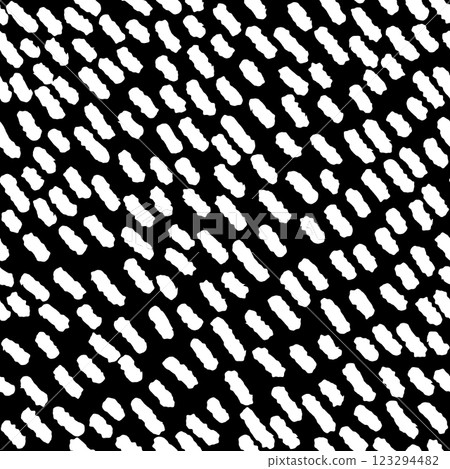 Black and White Abstract Seamless Pattern with Brush Stroke Elements for Modern Background Design 123294482