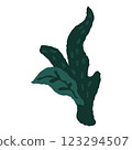 Fresh kale leaf illustration green leafy vegetable, nutrition and health symbol organic healthy food concept 123294507