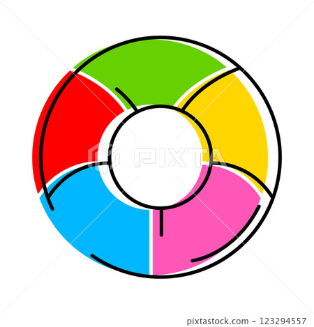 Illustration of swimming ring. Vacation or journey item. Illustration of swimming ring. Vacation or journey item. 123294557