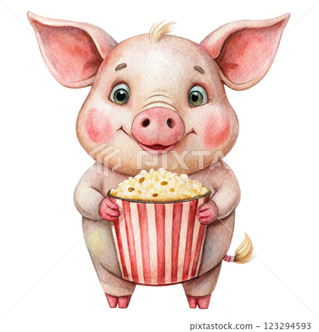 Monsters Smiling Clipart Watercolor 123294593