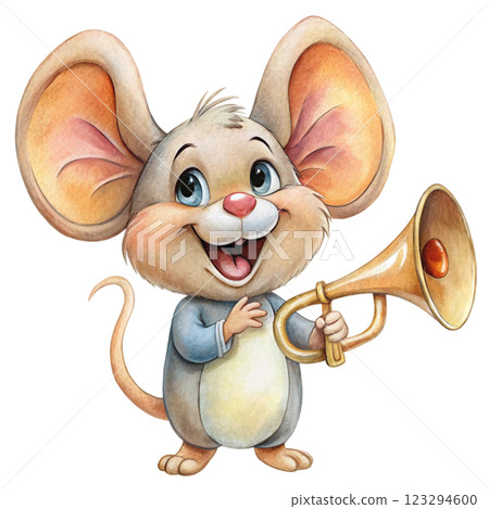 Monsters Smiling Clipart Watercolor 123294600