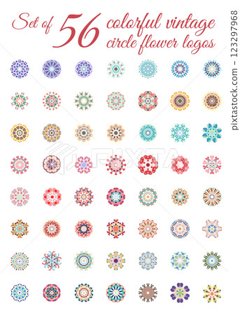 Vintage Logo Mandala 123297968