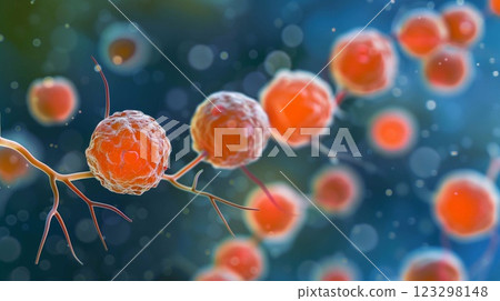 Close view of tularemia bacteria, showcasing their structure and detailed environment Close view of tularemia bacteria, showcasing their structure and detailed environment 123298148