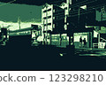 Toyohashi Railroad City Line Station - Pixel Art Style 123298210