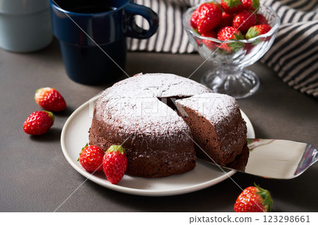 蛋糕巧克力 123298661