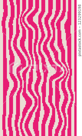Pixel Art Groovy Distorted Magenta Stripe Background in Retro 8-bit style. Wave Uneven Stripes, Warped Streaks, Wavy Lines. Twisted pixelated vector texture. Inspired by video game aesthetic Pixel Art Groovy Distorted Magenta Stripe Background in Retro 8-bit style. Wave Uneven Stripes, Warped Streaks, Wavy Lines. Twisted pixelated vector texture. Inspired by video game aesthetic 123299198