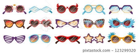 Retro cat eye sunglasses with brown frame and gradient lenses Retro cat eye sunglasses with brown frame and gradient lenses 123299320
