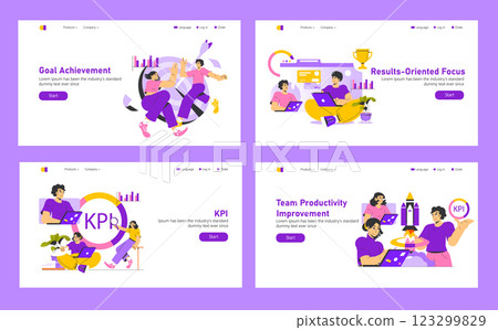 Goal Achievement illustration. This composition presents a collaborative environment where individuals celebrate success. The focus is on measurable results, team synergy, and productivity enhancement Goal Achievement illustration. This composition presents a collaborative environment where individuals celebrate success. The focus is on measurable results, team synergy, and productivity enhancement 123299829