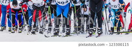 mass start cross-country skiing race mass start cross-country skiing race 123300115